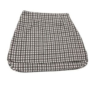 Sadie & Sage Black and White Gingham Mini Skirt